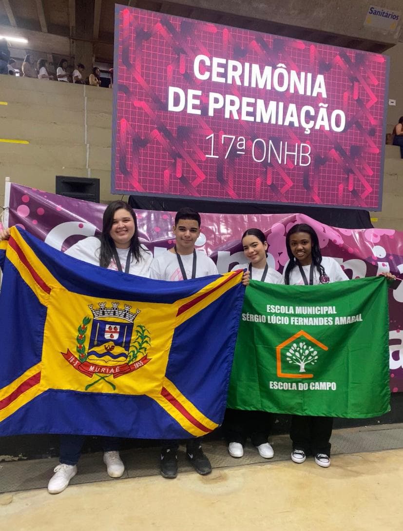 Estudantes de Muriaé conquistam medalha de Cristal na Olimpíada Nacional em História do Brasil