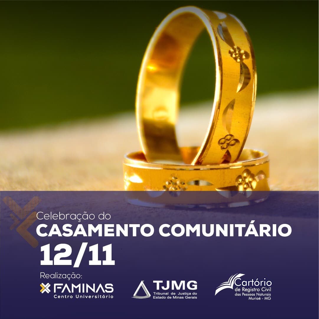 FAMINAS realiza cerimônia de casamento comunitário nesta sexta-feira