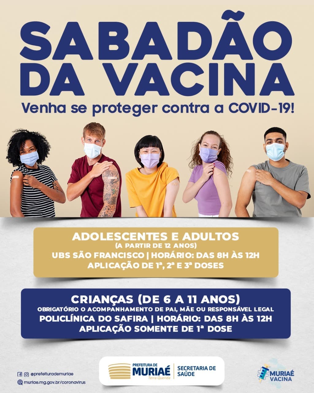 Muriaé terá mutirão de vacinação contra covid neste sábado