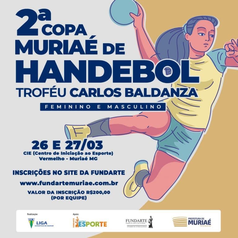 Município realizará 2ª Copa Muriaé de Handebol
