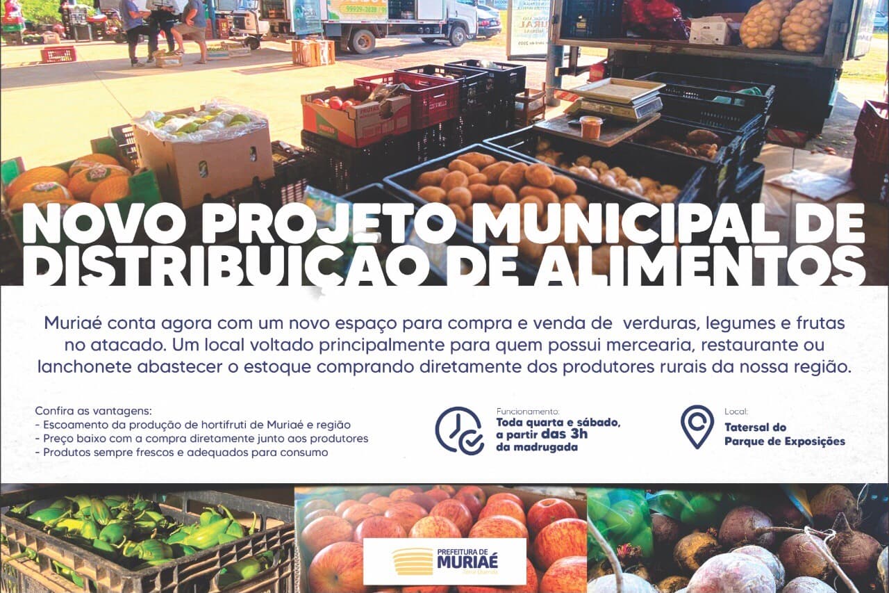 Centro de distribuição de alimento e Muriaé