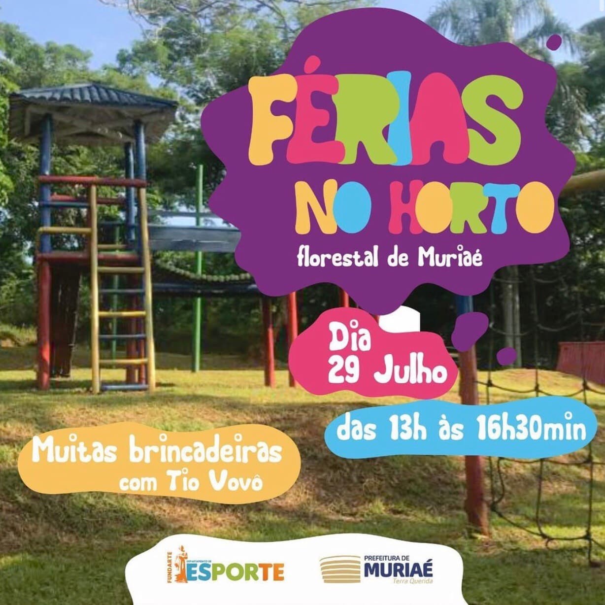 Quinta tem ‘Dia de Férias’ para crianças no Horto Florestal